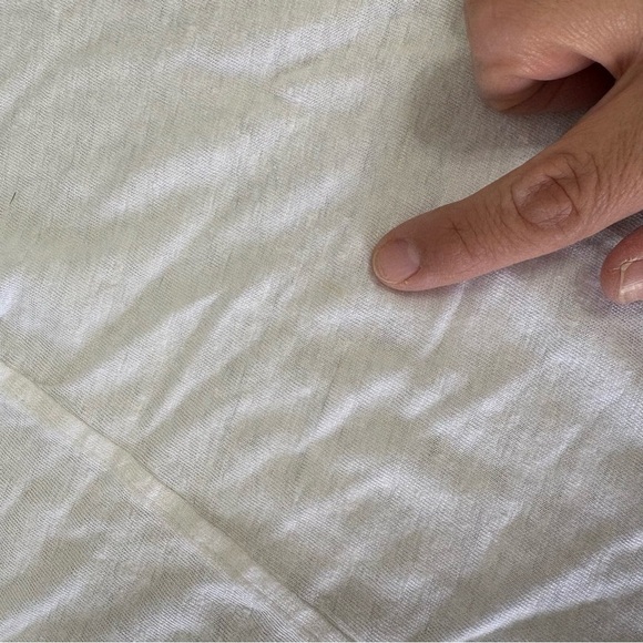 Frame Cream White Linen Tank Top Blouse XS Sleeveless Textured Layer Minimal - Picture 3 of 8